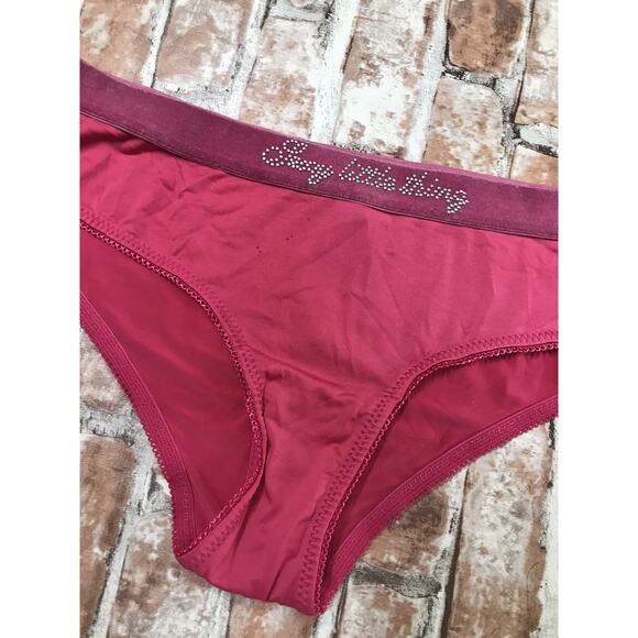 Vintage 2007 VS Sexy Little Things Smooth Microfiber Bling Hipster Panty Size M - Picture 3 of 11